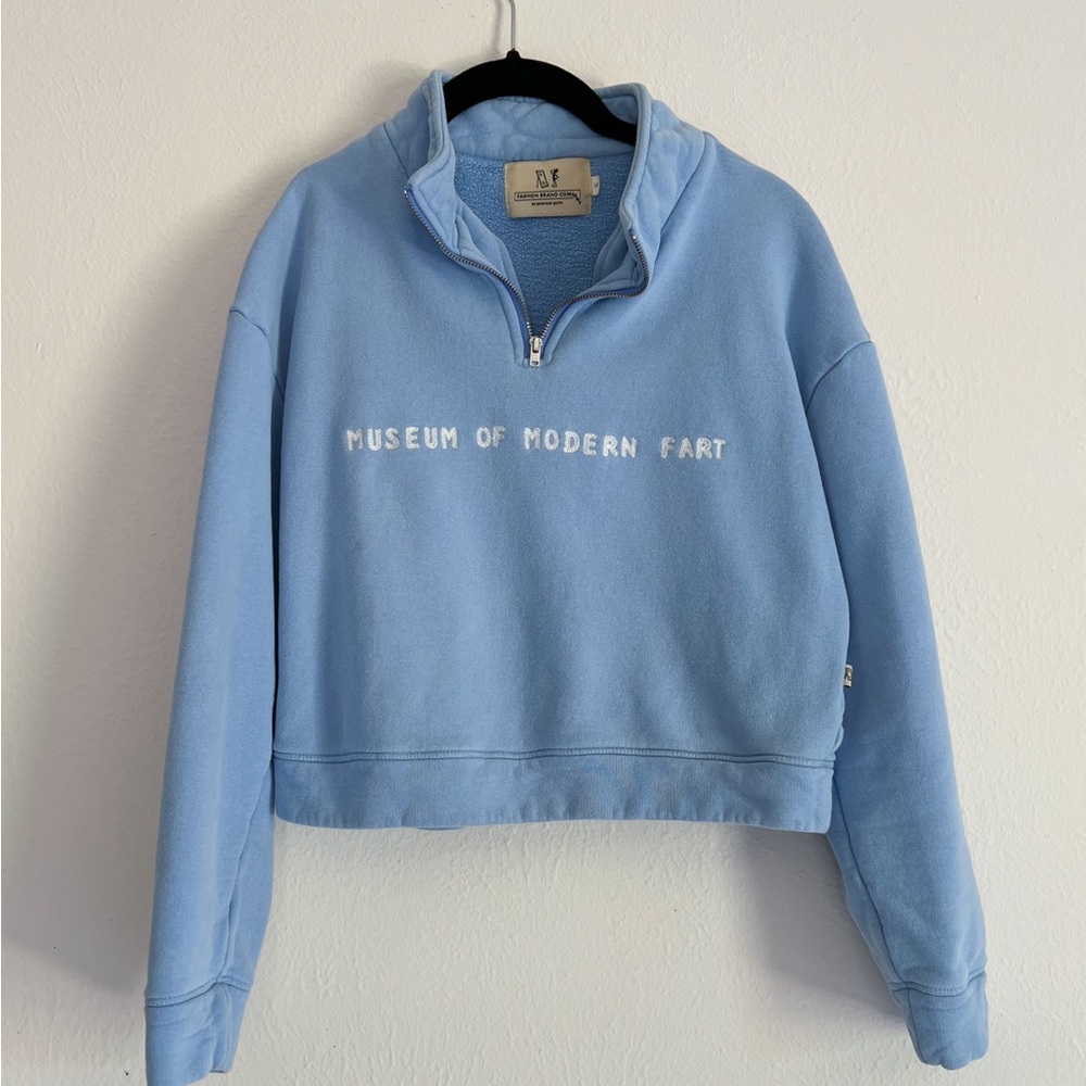 Museum of Modern Fart cropped sweatshirt